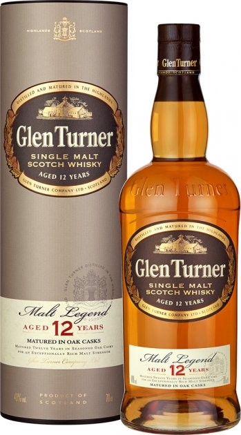 Виски Glen Turner 12 лет 0,7л 40%