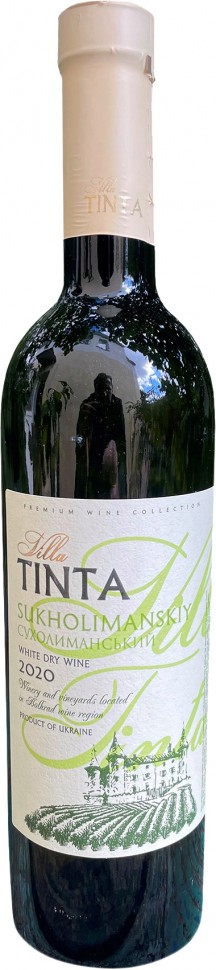 Вино Villa Tinta Sukholimanskiy белое сухое 11-12% 0,75 л