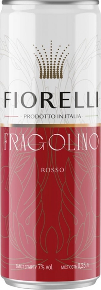 Напиток на основе вина Fiorelli Fragolino Rosso красное сладкое 7% 0.25л