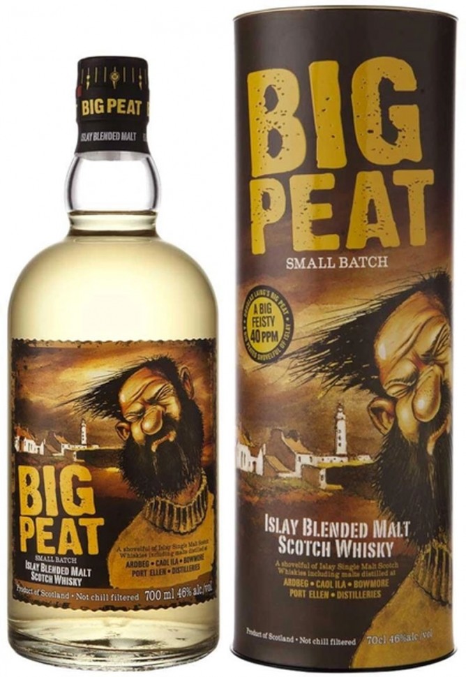 Виски Douglas Laing Big Peat Blend 46% 0,7л в тубусе