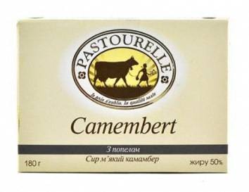 Сыр Pastourelle Camembert с пеплом 180г
