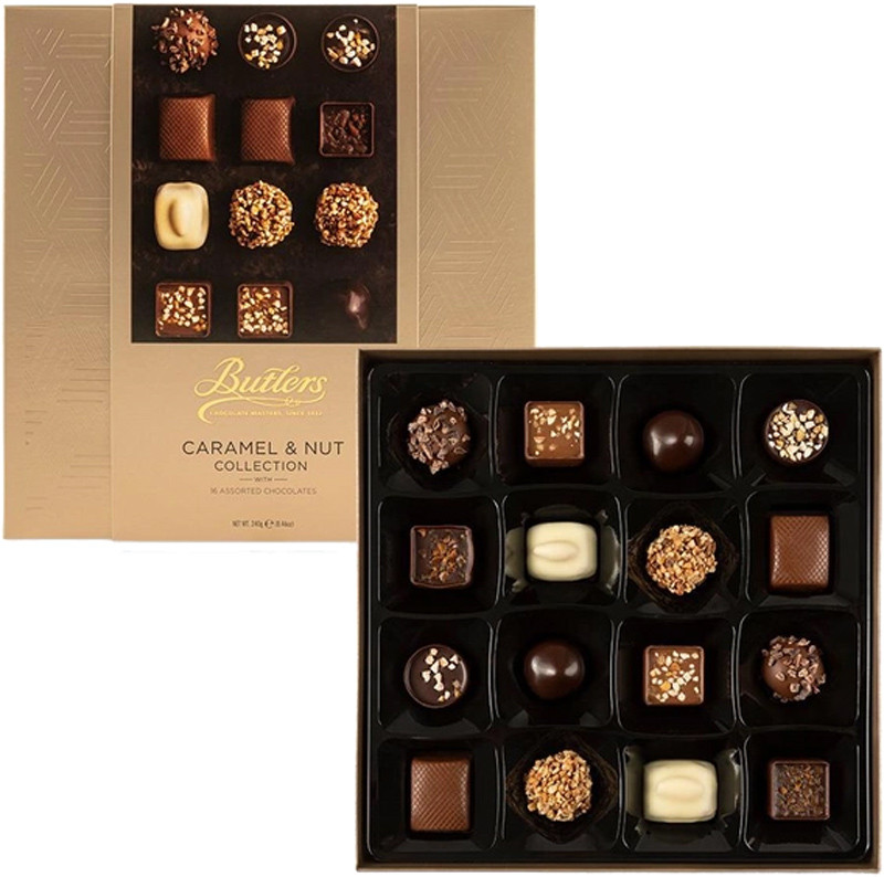 Шоколадні цукерки Butlers Caramel & nut collection 240 г