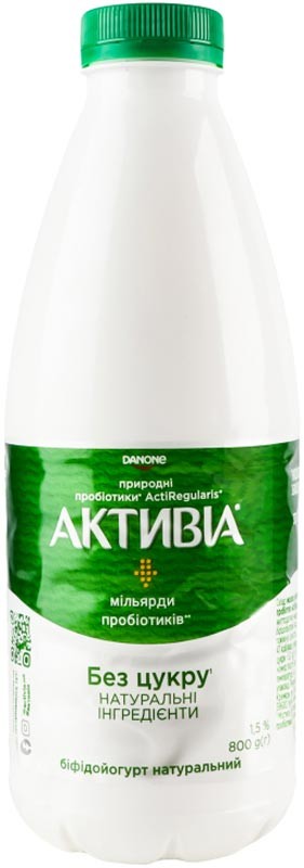 Бифидойогурт Activia питьевой 1.5% 800 г