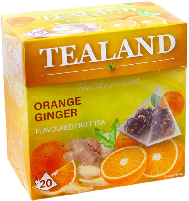 Чай фруктовый TEALAND Orange-Ginger Апельсин-имбирь в пакетиках 20х2г