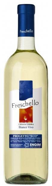 Вино Freschello Bianco 0,75л белое сухое 10,5% 0,75л Италия
