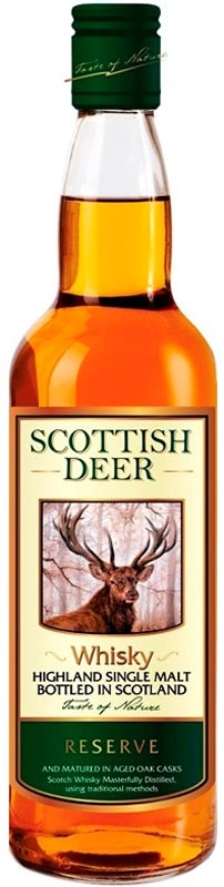 Виски Scottish Deer 3 года выдержки 40% 0.7 л
