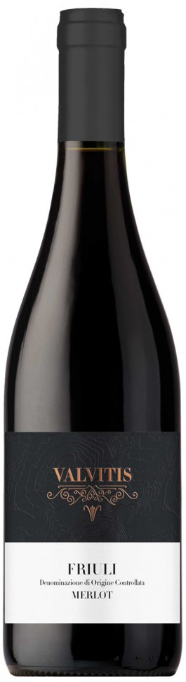 Вино красное сухое Valvitis Friuli Merlot 12,5% 0,75 л