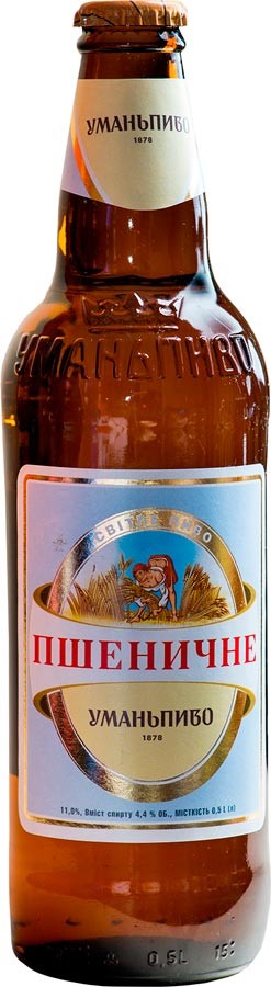 Пиво УманьПиво пшеничное светлое фильтрованное 4.4% 0.5 л