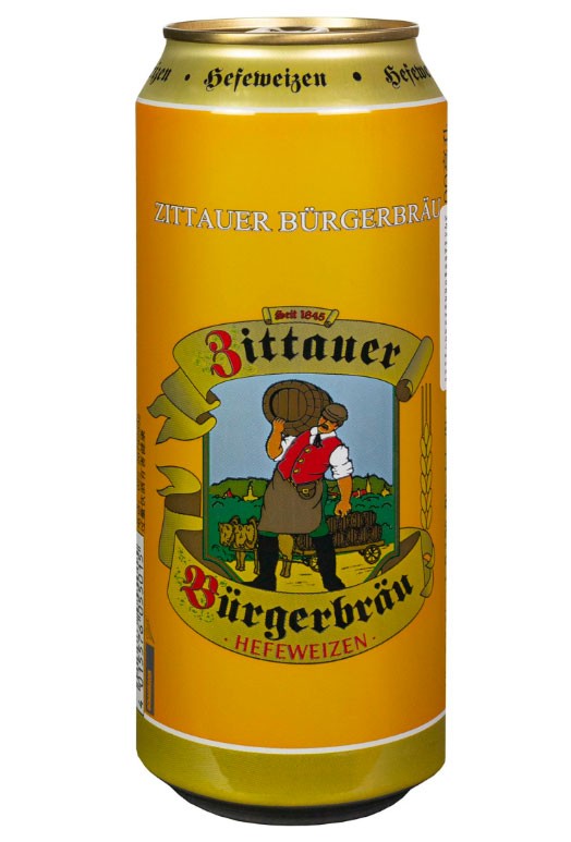 Пиво Zittauer Burgerbrau Hefeweizen 0,5л ж / б