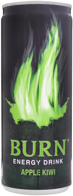 Напій Burn Apple Kiwi енергетичний безалкогольний сильногазований 0,5л