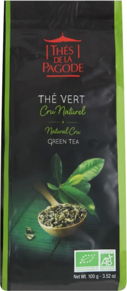 Чай органический зеленый Th? de la Pagode Cru Natural 100г