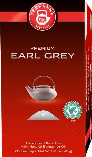 Чай черный Teekanne Earl Grey с бергамотом 20 пакетиков