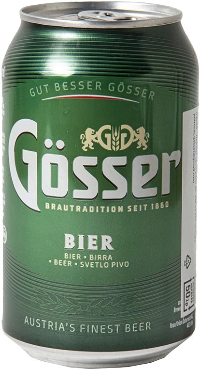 Пиво светлое G?sser 5,2% 0,33 л ж/б