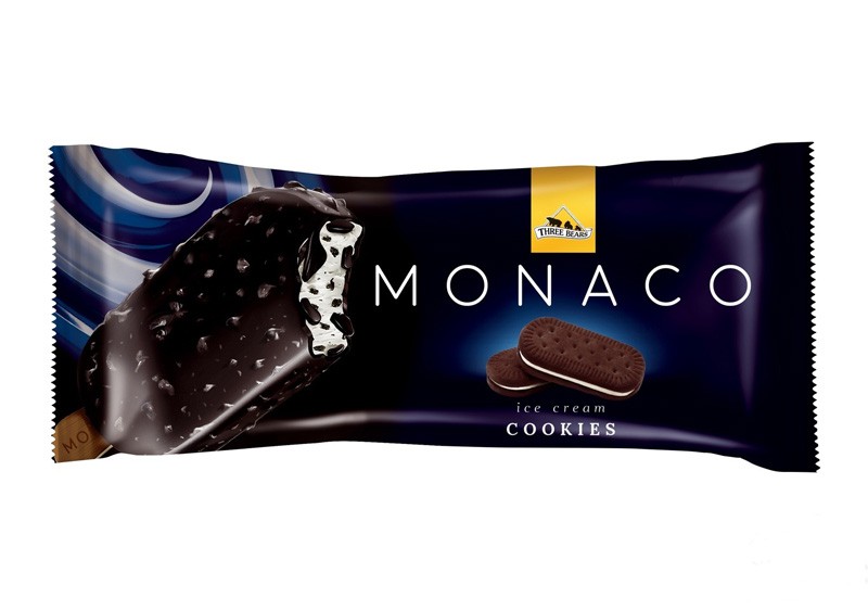 Мороженое Монако Печенье-шоколад 80г Три медведя