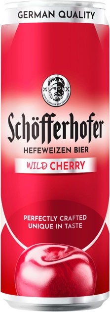 Пиво с соком Schofferhofer Wild Cherry светлое нефильтрованное 2.5% 0.33л