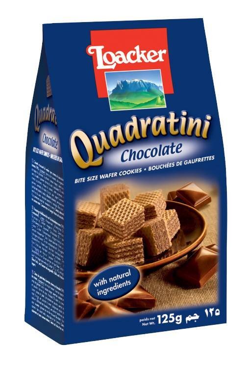 Вафли Loaker Quadratini Шоколад 125 г