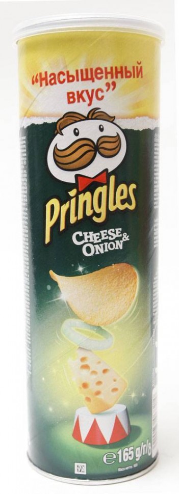 Чипсы Pringles со вкусом сыра и лука 160 г