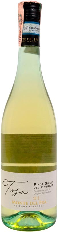Вино Monte Del Fra Pinot Grigio Delle Venezie белое сухое 12,5% 0,75л