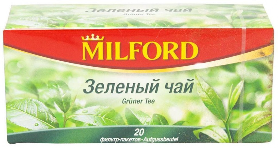 Чай Milford Зеленый 20 пак по 1,5г