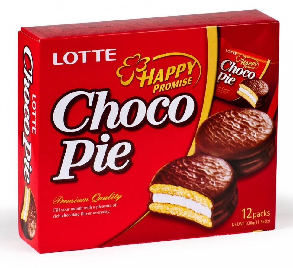 Печенье Choco Pie Cacao 168г Лотте