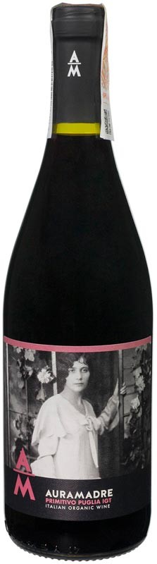 Вино Auramadre Primitivo Puglia Biologico IGT сухе червоне 13,5% 0,75л
