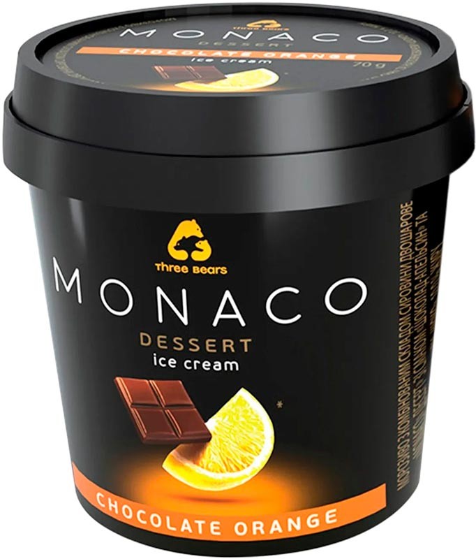 Мороженое Monaco Dessert Шоколад-апельсин 70 г