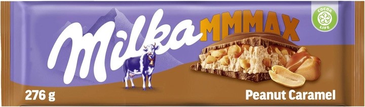 Шоколад Milka с арахисом и карамелью 276г