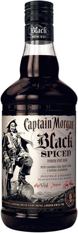 Ром Captain Morgan Spiced Black 40% 0.7 л