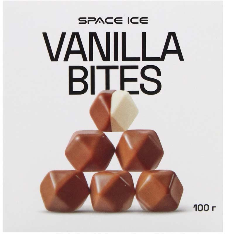 Десерт замороженный Bites Space Ice Ванильный 100 г