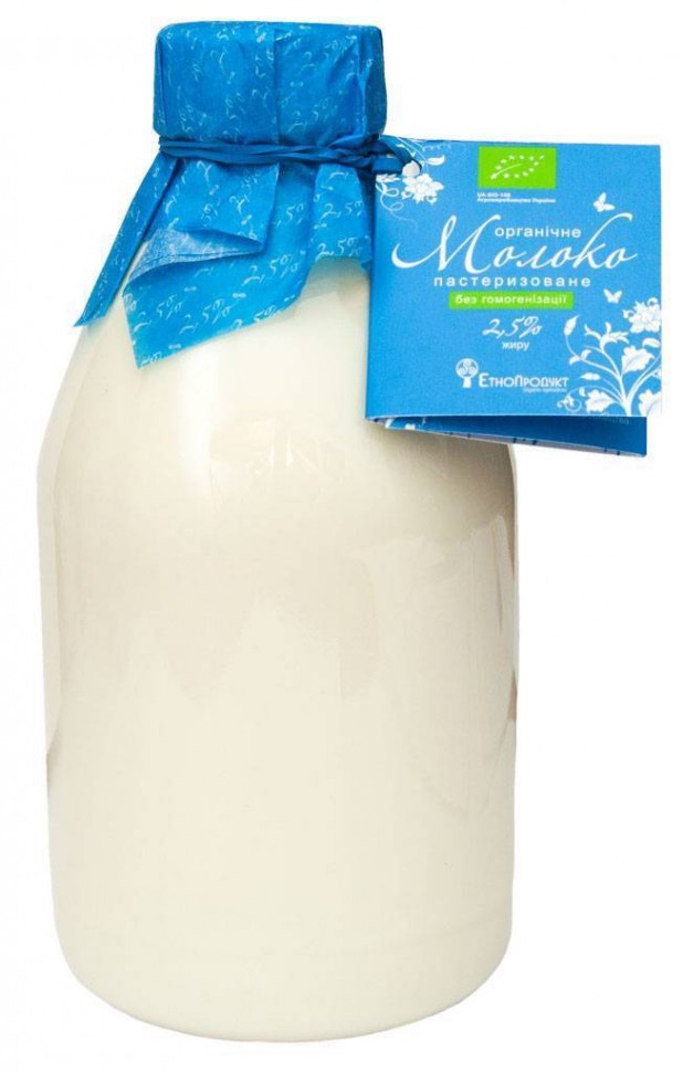 Молоко органическое пастеризованное ЕтноПродукт 2,5% 800г