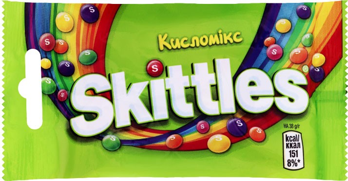 Драже жевательные Кисломикс Skittles 38г