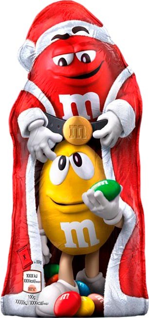Фигура шоколадная M&Ms Дед Мороз с драже 100 г