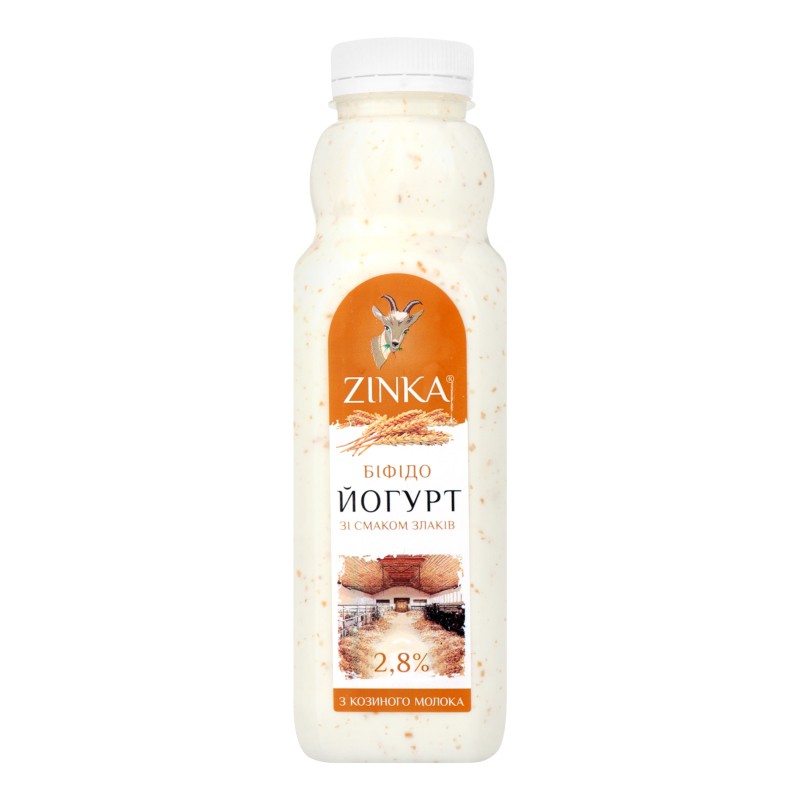 Йогурт из козьего молока "Злаки" Zinka 2,8% 510г
