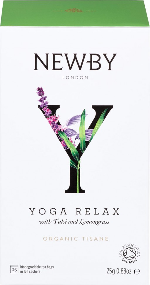 Чай Newby Yoga Relax Органический травяной зеленый 25пак
