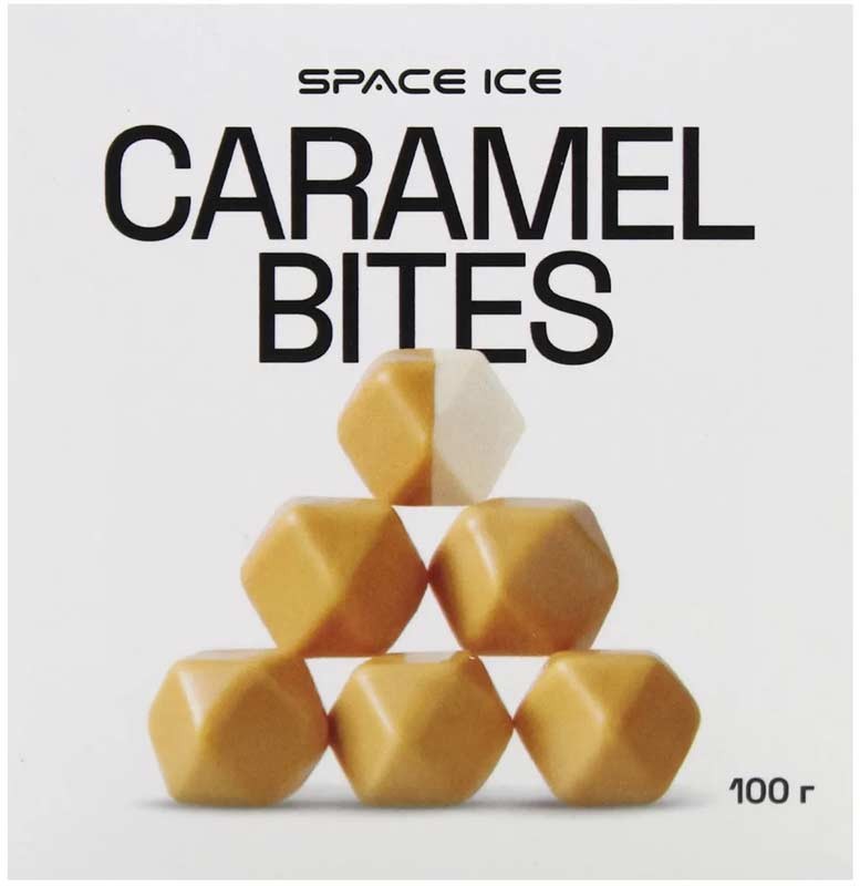 Десерт замороженный Bites Space Ice Карамельный 100 г