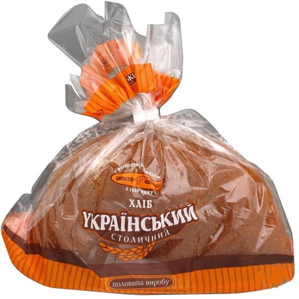 Хлеб Киевхлеб Украинский столичный половина 475 г