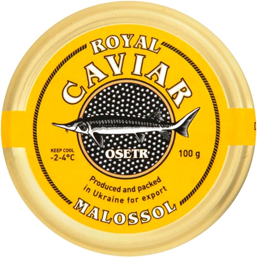 Икра Royal Caviar осетровая черная зернистая 100 г