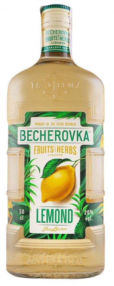 Настоянка лікерна на травах Becherovka Lemond 20% 0,5л