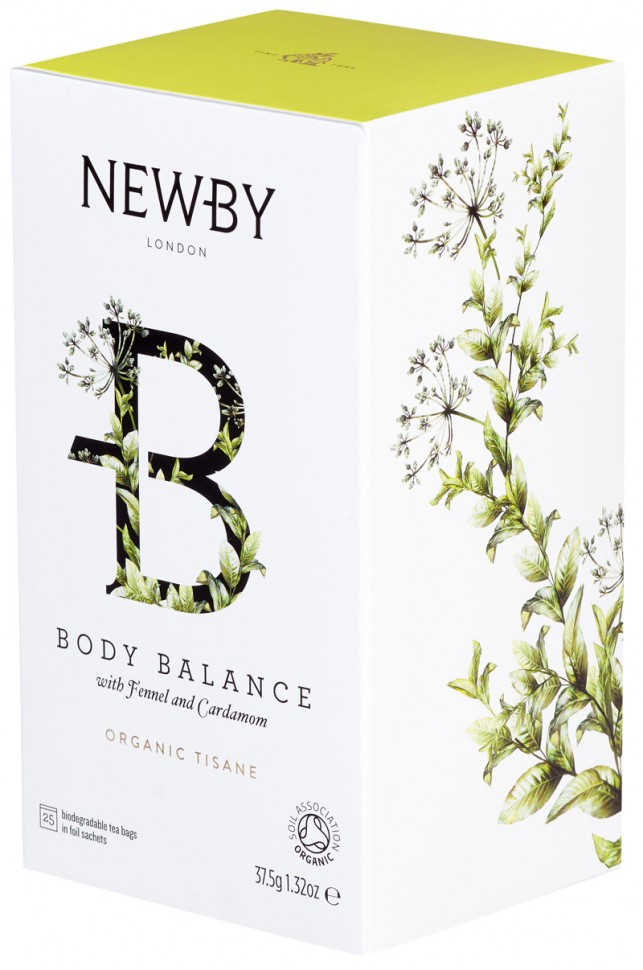 Чай Newby Body Balance Органический черный 25пак