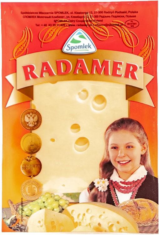 Сыр Spomlek Радамер 45% 150г