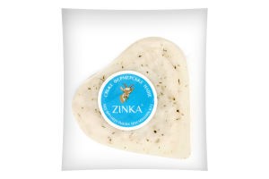 Сыр козий п/твердый Сердечко 45% с паприкой Zinka