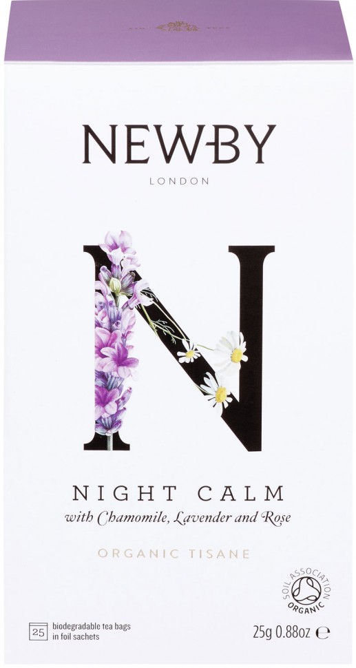 Чай Newby Night Calm Органический травяной 25пак