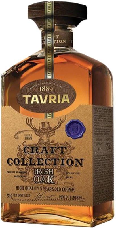 Коньяк Tavria Craft Collection Ирландский дуб 40% 0,5 л