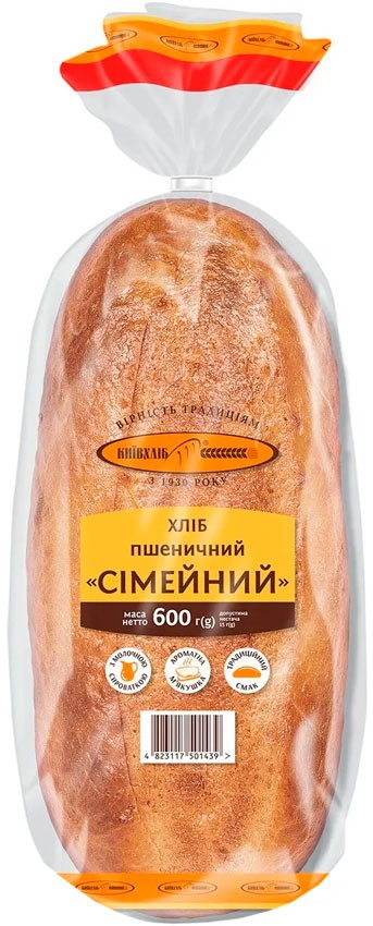 Хліб Київхліб пшеничний "Сімейний" 600 г