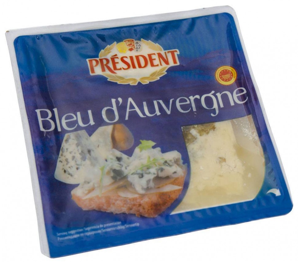 Сыр President Bleu d Auvergne 50% 100г