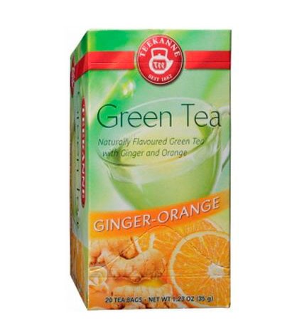 Чай Teekanne Зеленый с апельсином и имбирем 20 пак