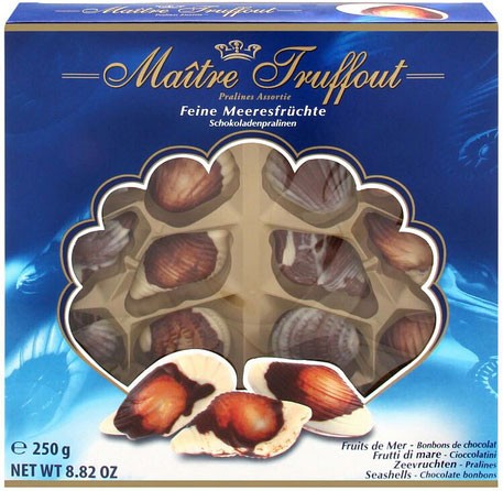 Цукерки шоколадні праліне з горіховою начинкою Maitre Truffout 250г