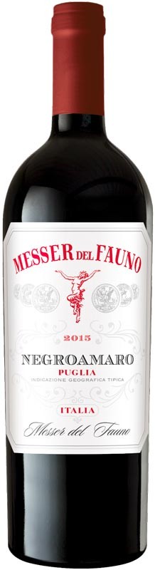 Вино Messer del Fauno Puglia IGT Negroamaro сухе червоне 13% 0,75л