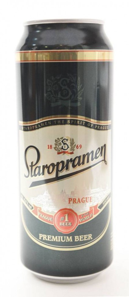Пиво светлое Staropramen 0,5л ж/б