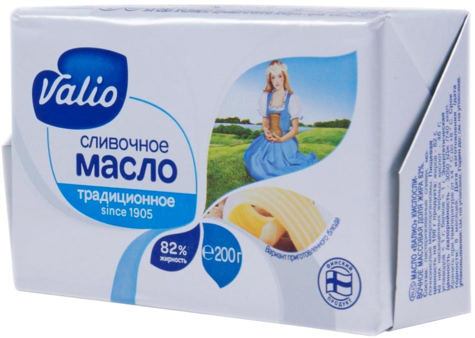 Масло сливочное Valio 82% 200 г